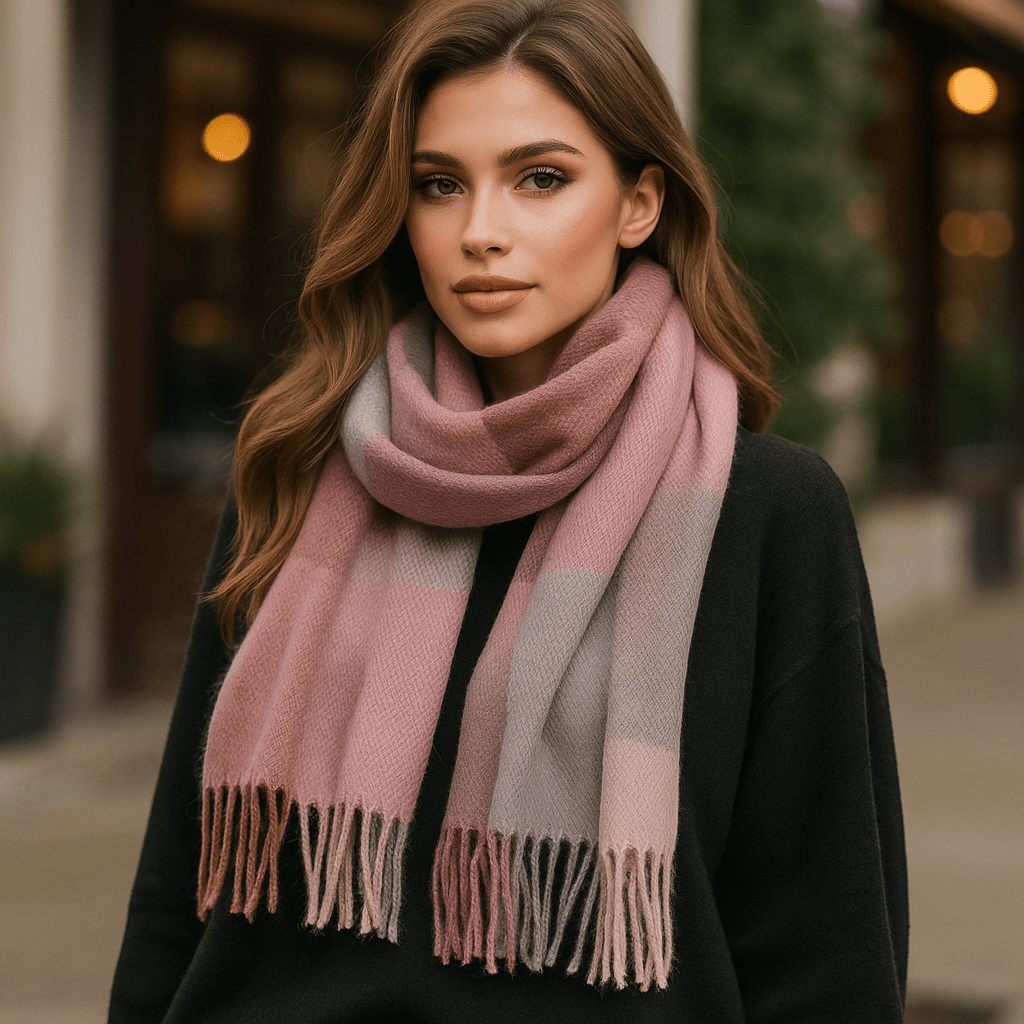 Miękki i Elegancki Szalik w Kratę – Liora