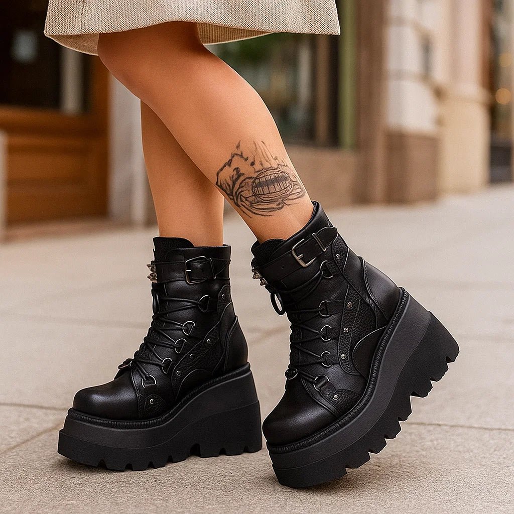 Młodzieżowe Buty na Platformie Tallados - vivano - warszawa