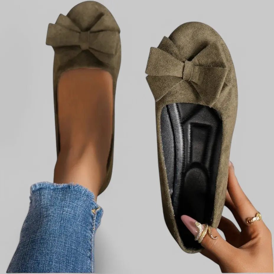 Mokasyny komfortowe damskie Klyber z kokardą - Eleganckie - Stylowe - vivano - warszawa