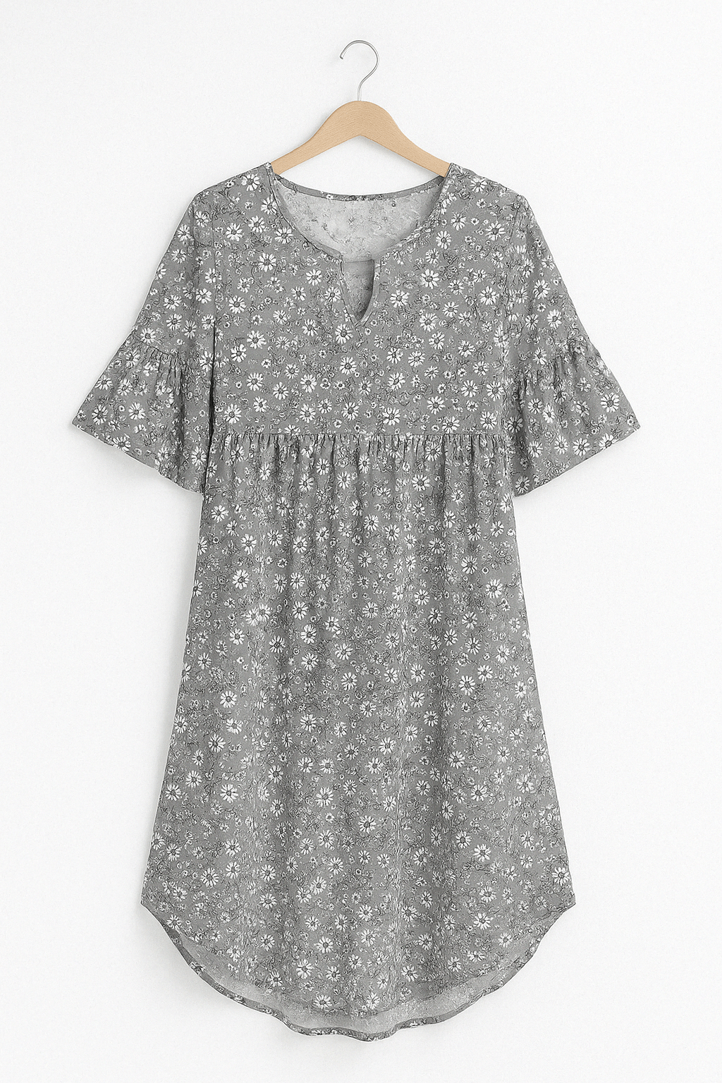 Sukienka Annalena elegancka midi z kwiatowym wzorem