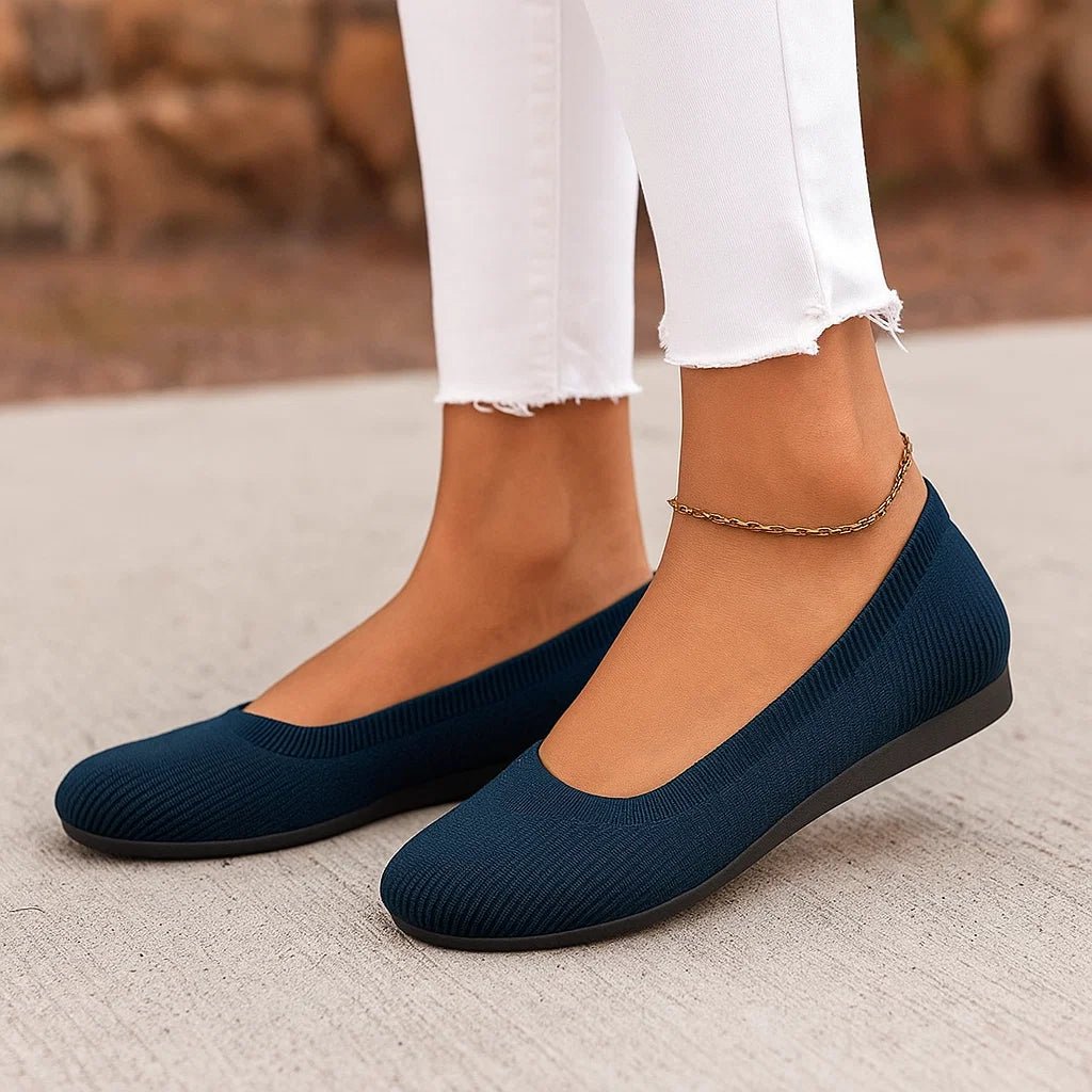 Ortopedyczne damskie baleriny z elastyczną cholewką - vivano - warszawa