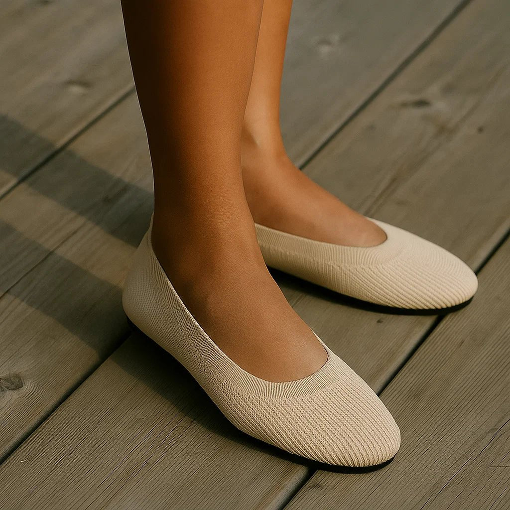 Ortopedyczne damskie baleriny z elastyczną cholewką - vivano - warszawa