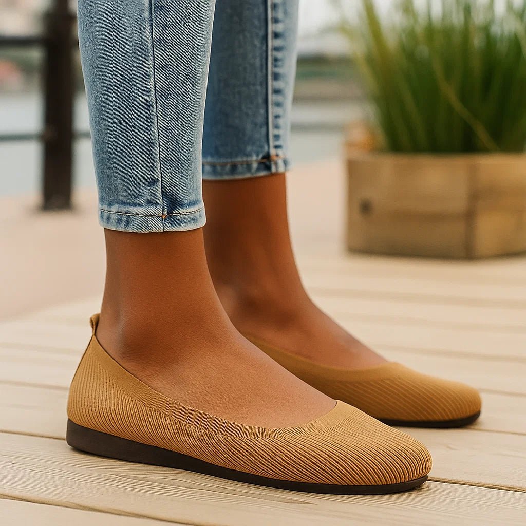 Ortopedyczne damskie baleriny z elastyczną cholewką - vivano - warszawa