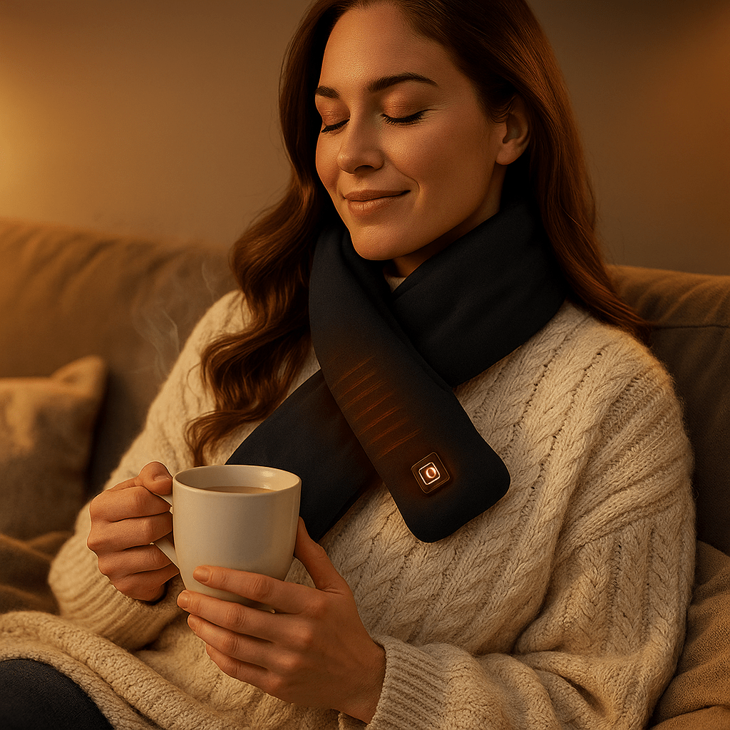 Podgrzewany Szalik Elektryczny Zima 3 Temperatury