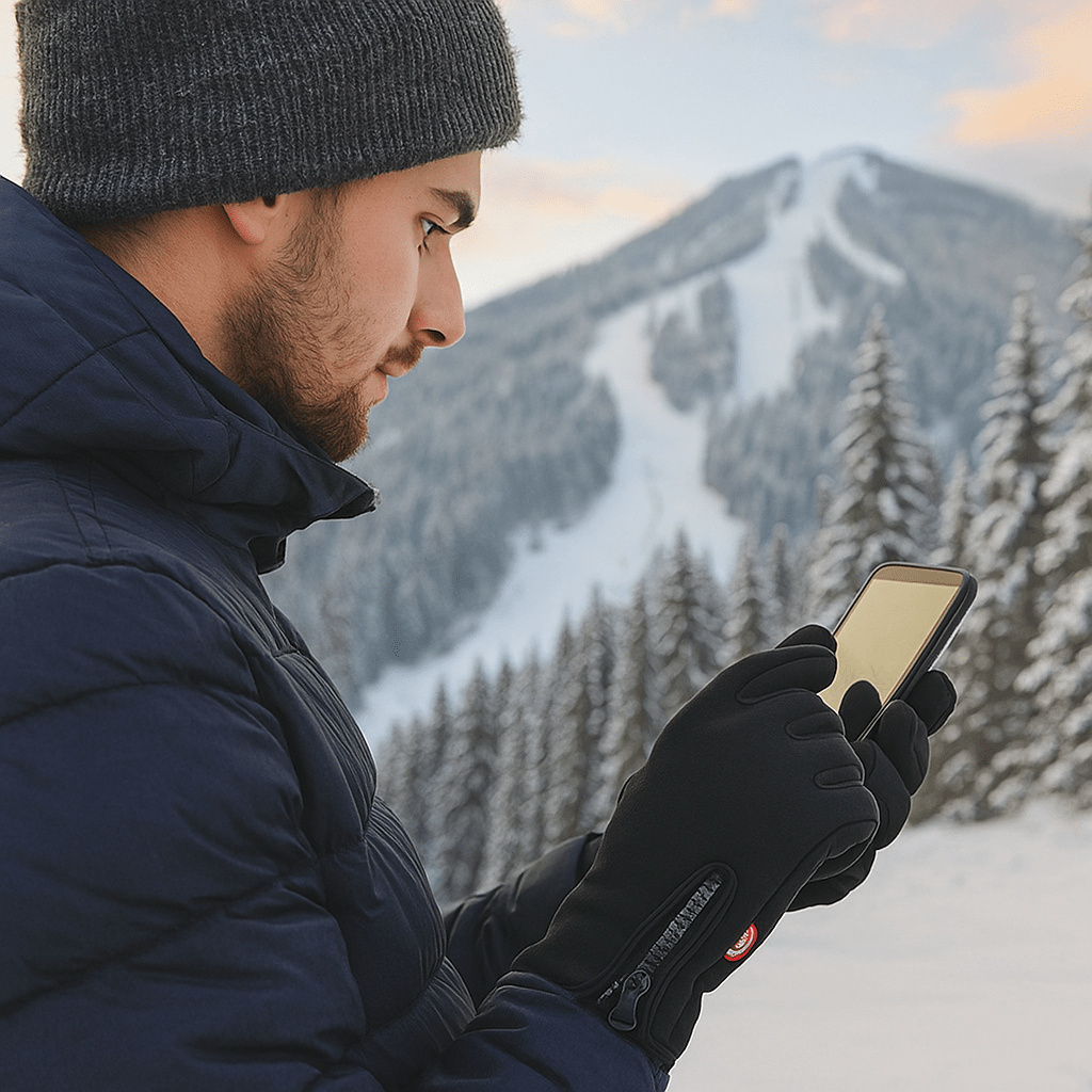 Rękawice Grzewcze Zimowe – Dotykowe i Wodoodporne