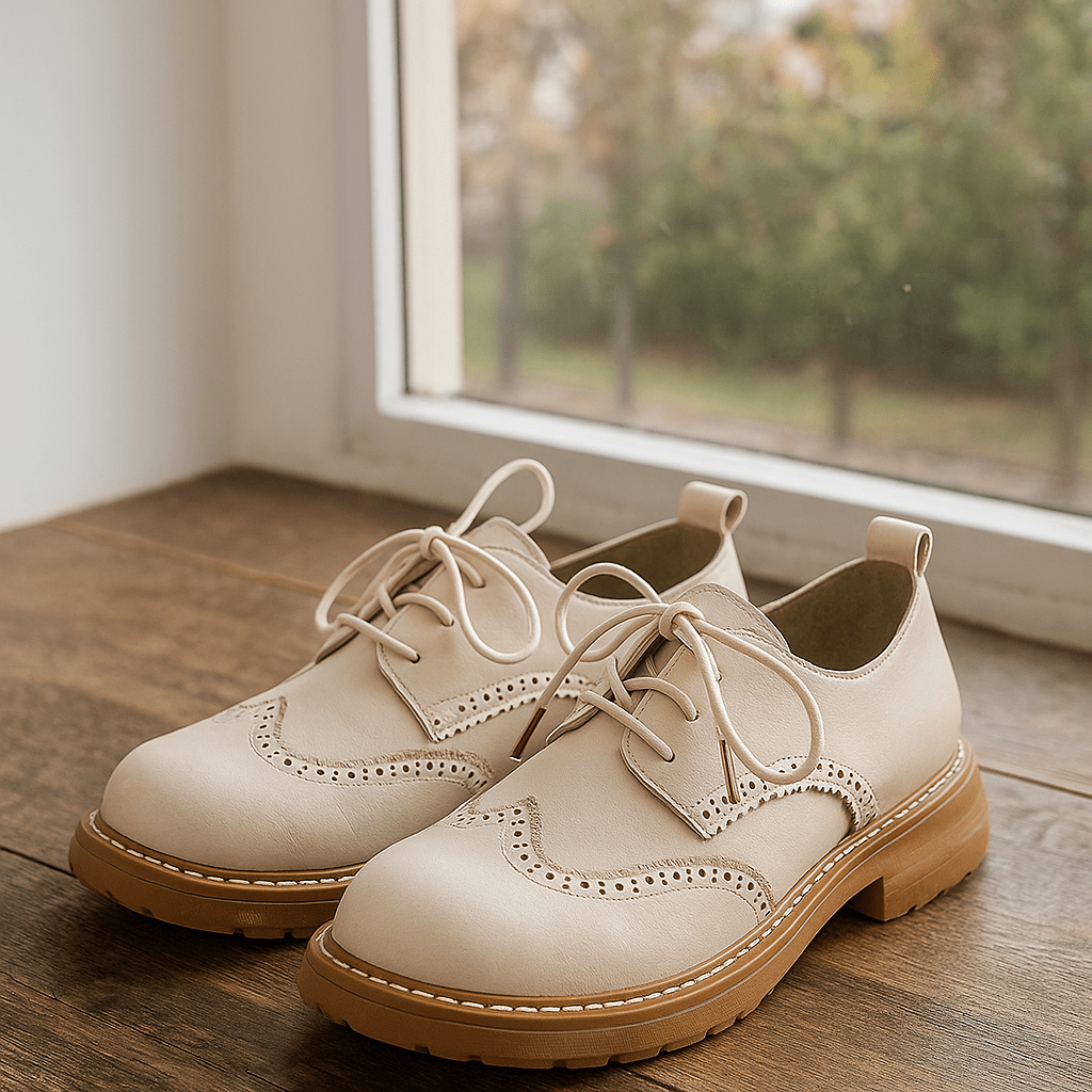 Retro buty Oxford dla kobiet - Model Elsie - Ponadczasowa elegancja - vivano - warszawa