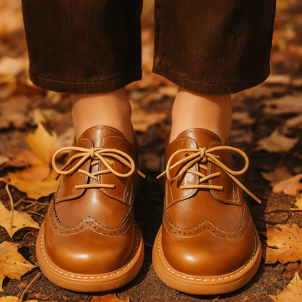Retro buty Oxford dla kobiet - Model Elsie - Ponadczasowa elegancja - vivano - warszawa