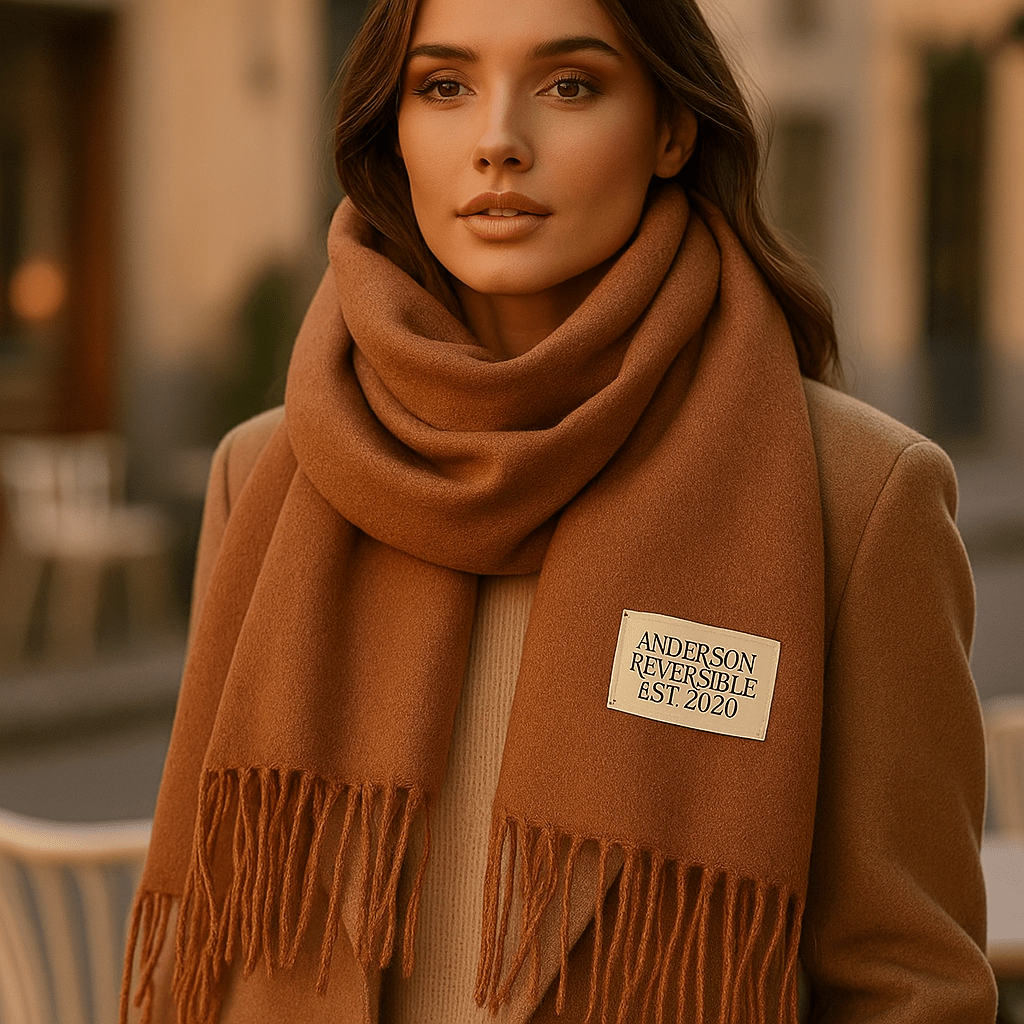 Rewersyjny Szal Pashmina Elena – Elegancki i Miękki