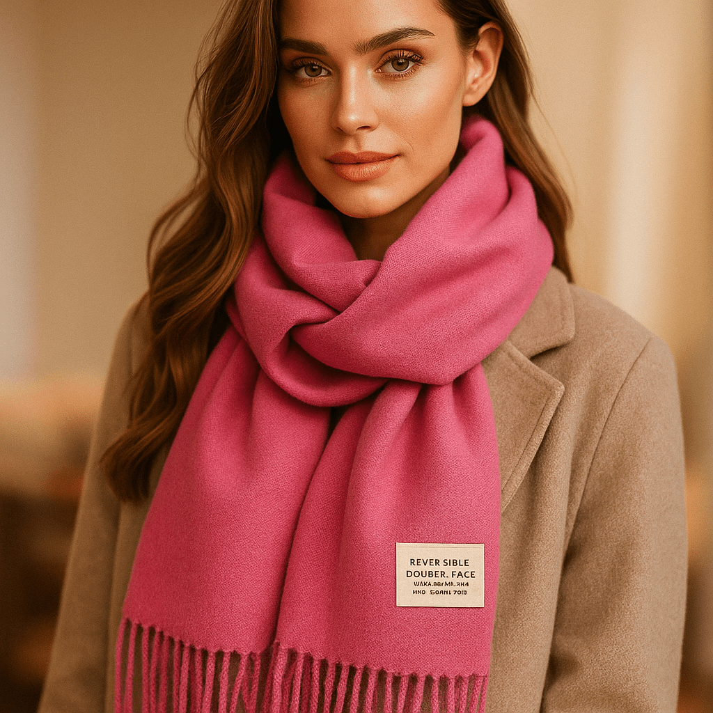 Rewersyjny Szal Pashmina Elena – Elegancki i Miękki