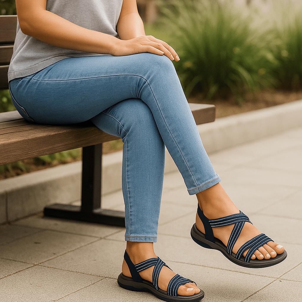 Sandały damskie komfortowe - lekkie - antypoślizgowe - ergonomiczne - vivano - warszawa