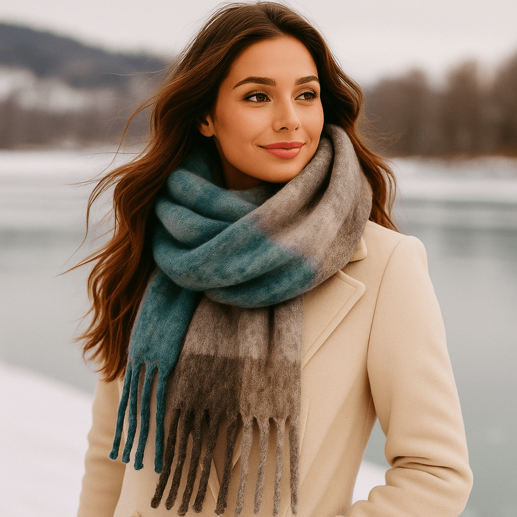 Scarvello – Gruby i Kolorowy Szalik Wełniany