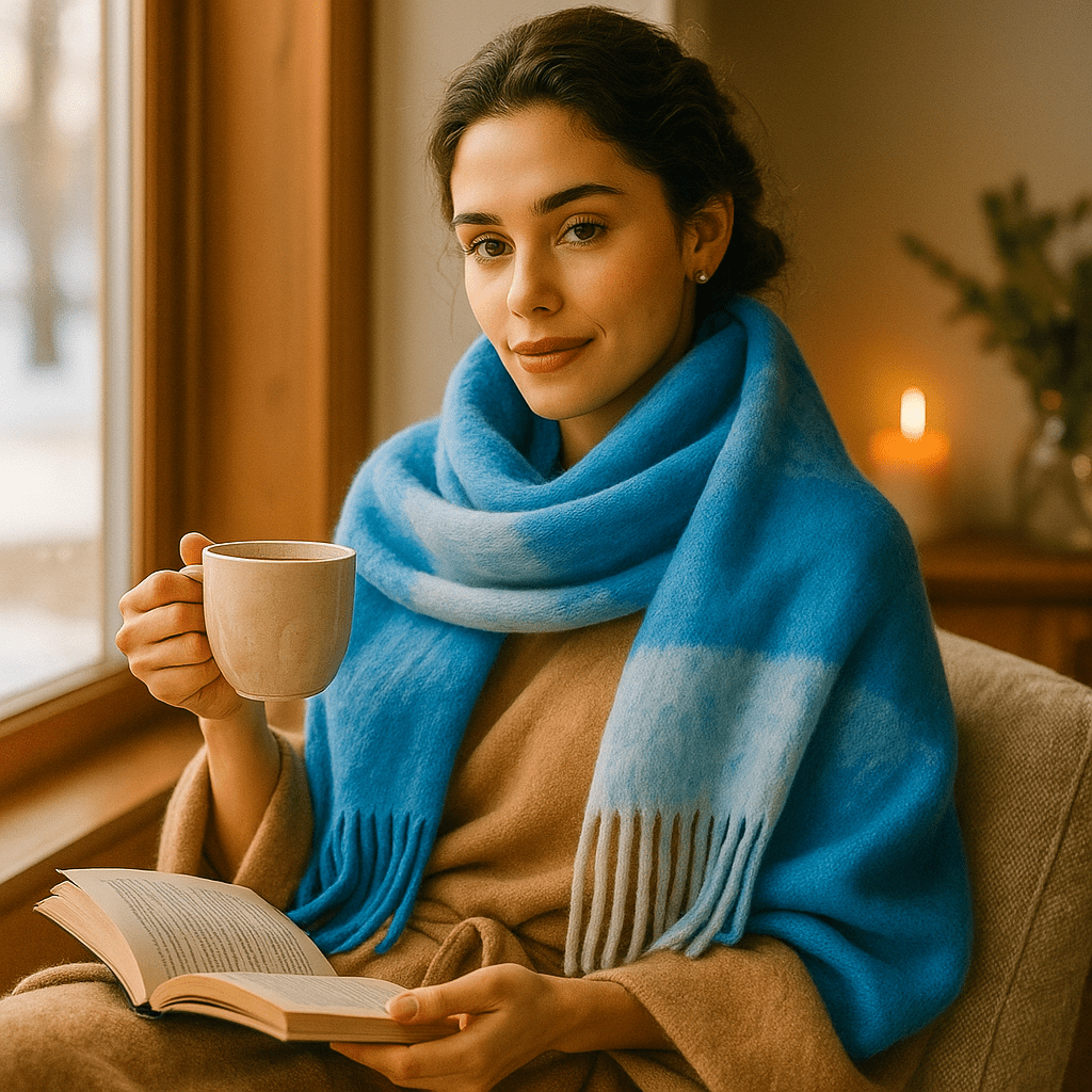 Scarvello – Gruby i Kolorowy Szalik Wełniany