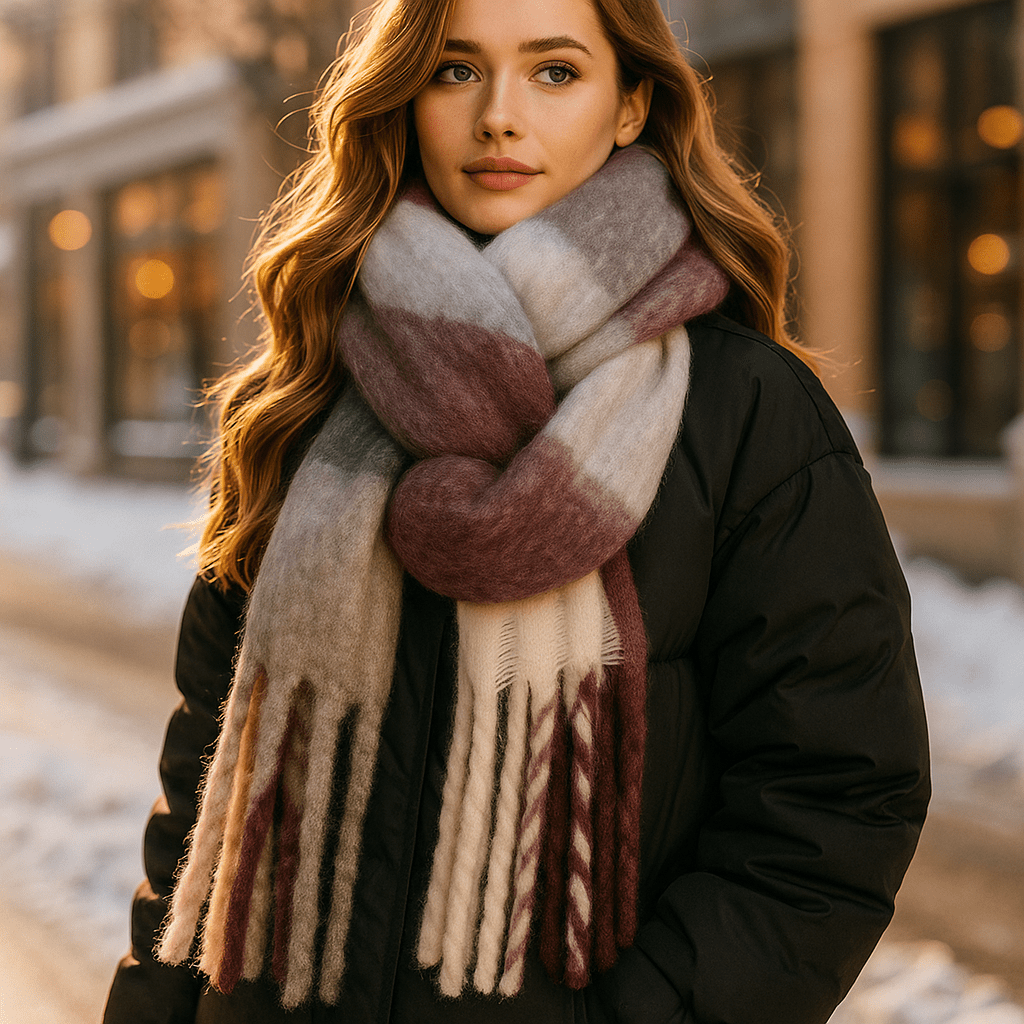 Scarvello – Gruby i Kolorowy Szalik Wełniany