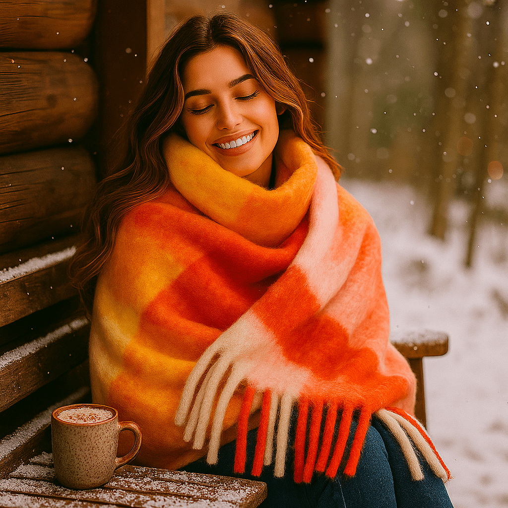 Scarvello – Gruby i Kolorowy Szalik Wełniany