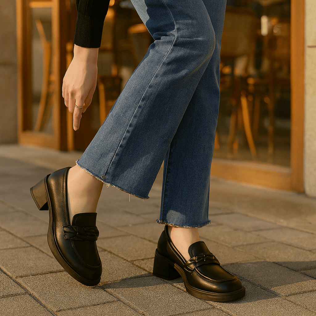 Seraphina – Eleganckie Buty Damskie na Kwadratowym Obcasie - vivano - warszawa