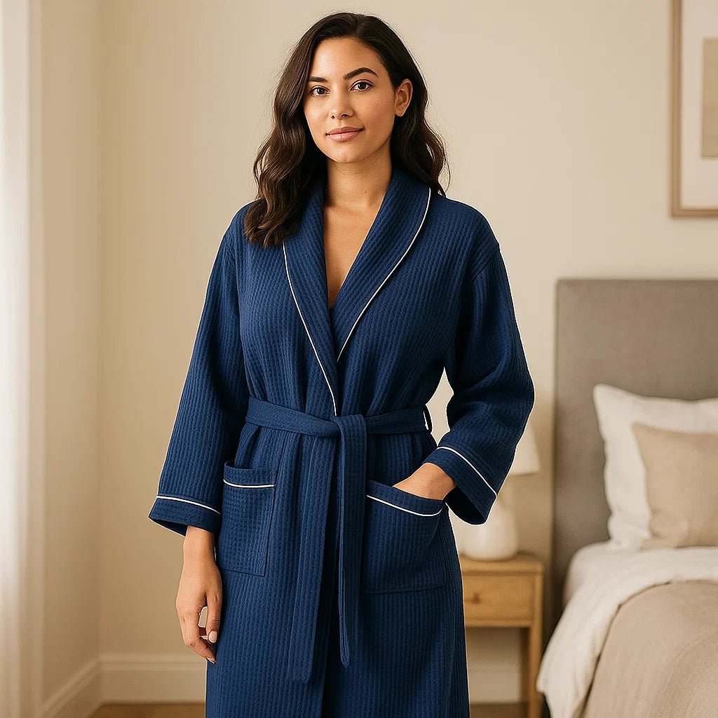 SereniLuxe – Kaptur z Waflowego Kotonu z Luksusowym Komfortem - vivano - warszawa