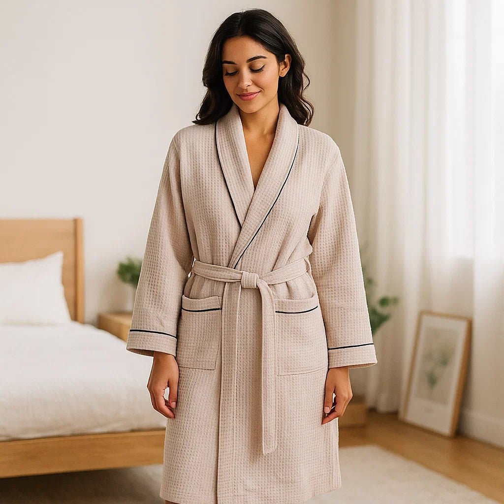 SereniLuxe – Kaptur z Waflowego Kotonu z Luksusowym Komfortem - vivano - warszawa