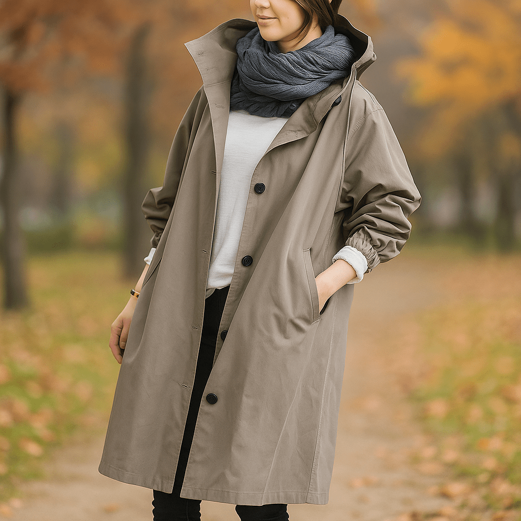 Siena - Elegancki Trencz - Ponadczasowy Styl - Idealne Dopasowanie - vivano - warszawa