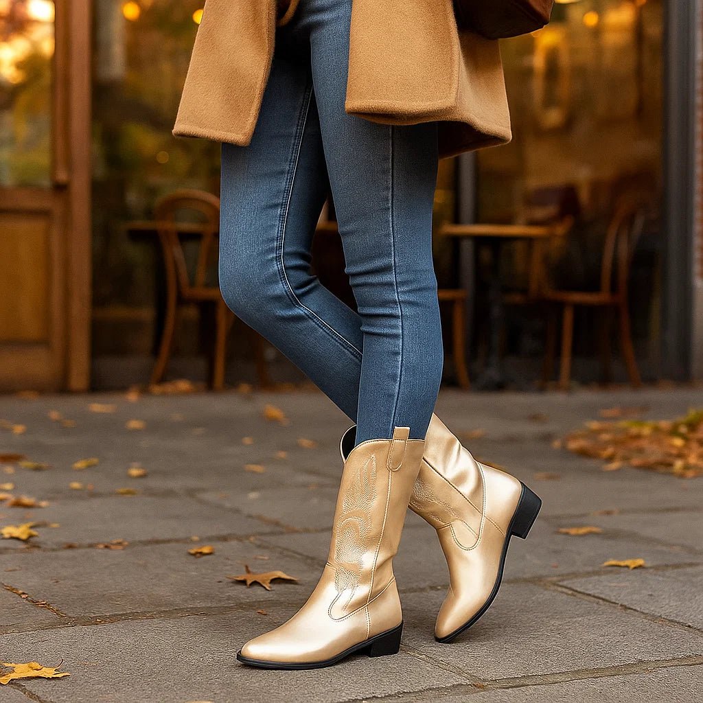 Stilla - Lśniące Metaliczne Kowbojki - Unikalny Design - vivano - warszawa