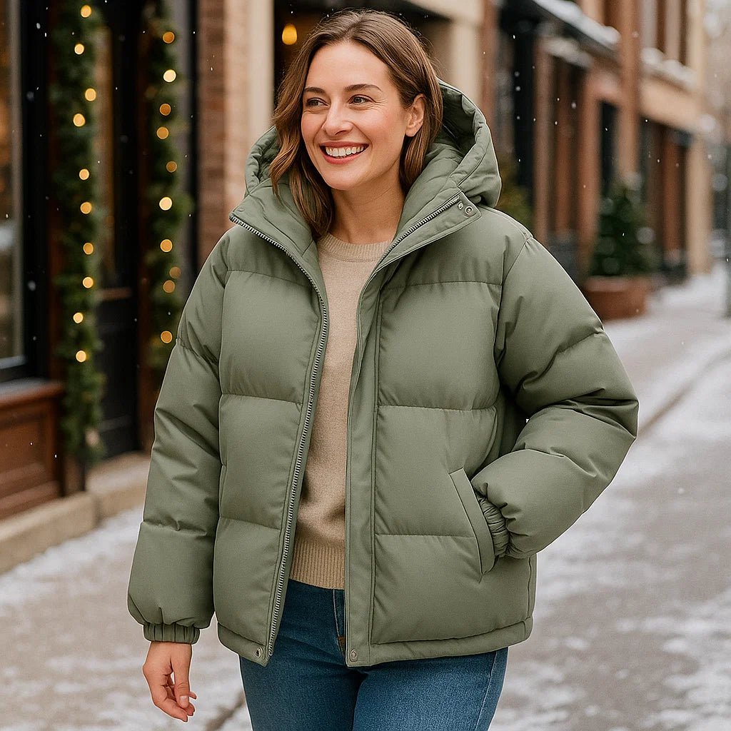 Vivano Klasyczna Kurtka Zimowa z Kapturem
