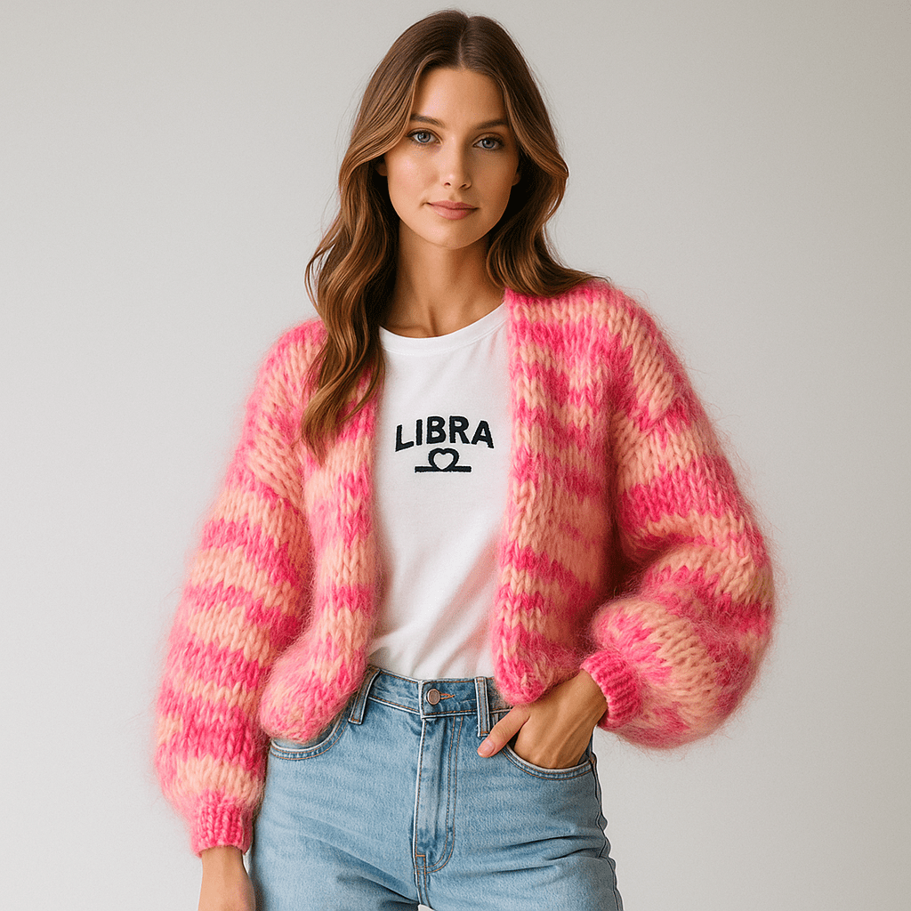 Stilla - Wielokolorowy Kardigan - Miękki Komfort - Stylowy Przytulny Design - vivano - warszawa