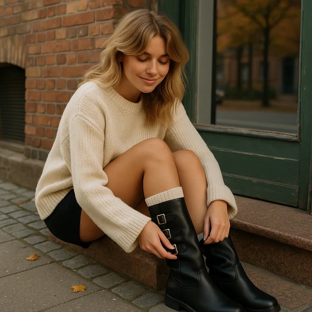 Stilla – Wodoodporne Botki z Trzema Klamrami - vivano - warszawa