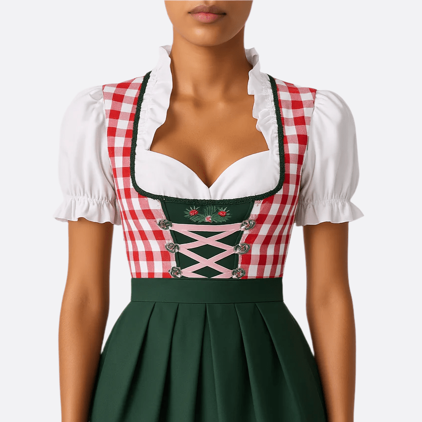 Sukienka Dirndl dla Dam - Miękkie Materiały - Tradycyjny Strój Oktoberfest - vivano - warszawa