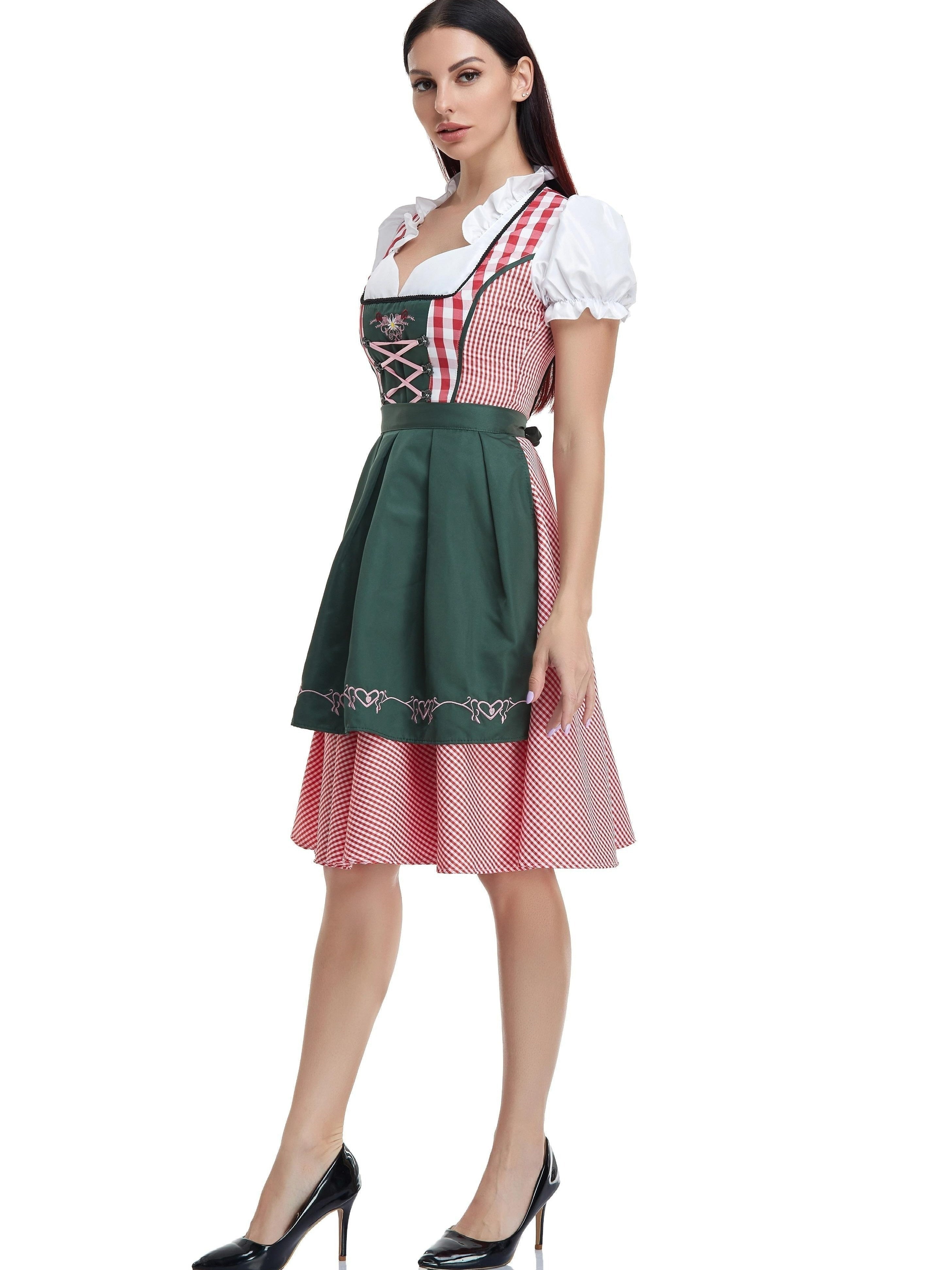 Sukienka Dirndl dla Dam - Miękkie Materiały - Tradycyjny Strój Oktoberfest - vivano - warszawa