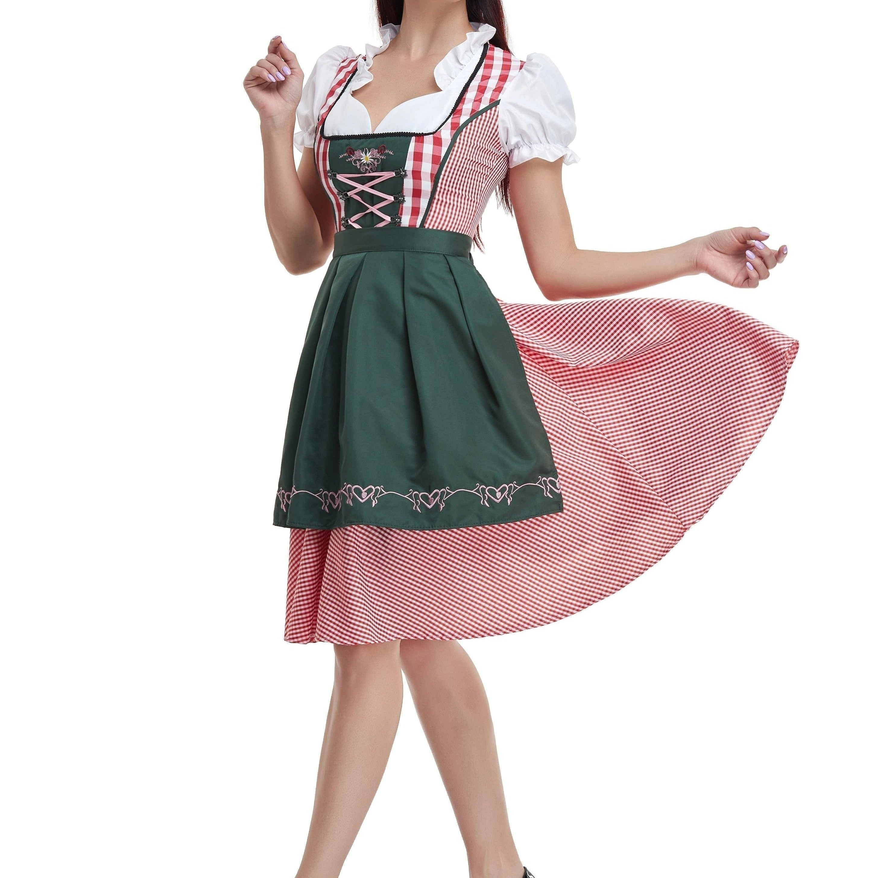Sukienka Dirndl dla Dam - Miękkie Materiały - Tradycyjny Strój Oktoberfest - vivano - warszawa