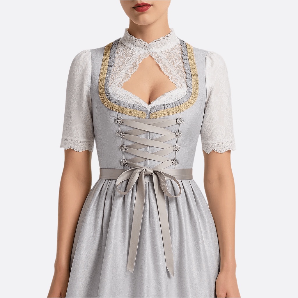 Sukienka Dirndl dla kobiet - Lekki materiał - Tradycyjny strój Oktoberfest - vivano - warszawa