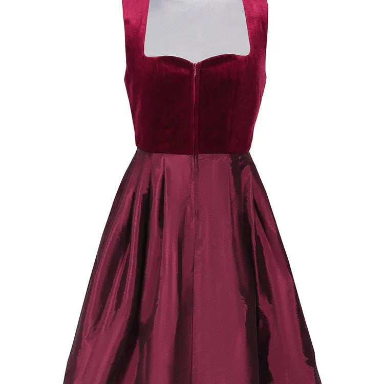 Sukienka Dirndl dla kobiet - Miękki materiał - Elegancka czerwona - Sukienka na Oktoberfest - vivano - warszawa