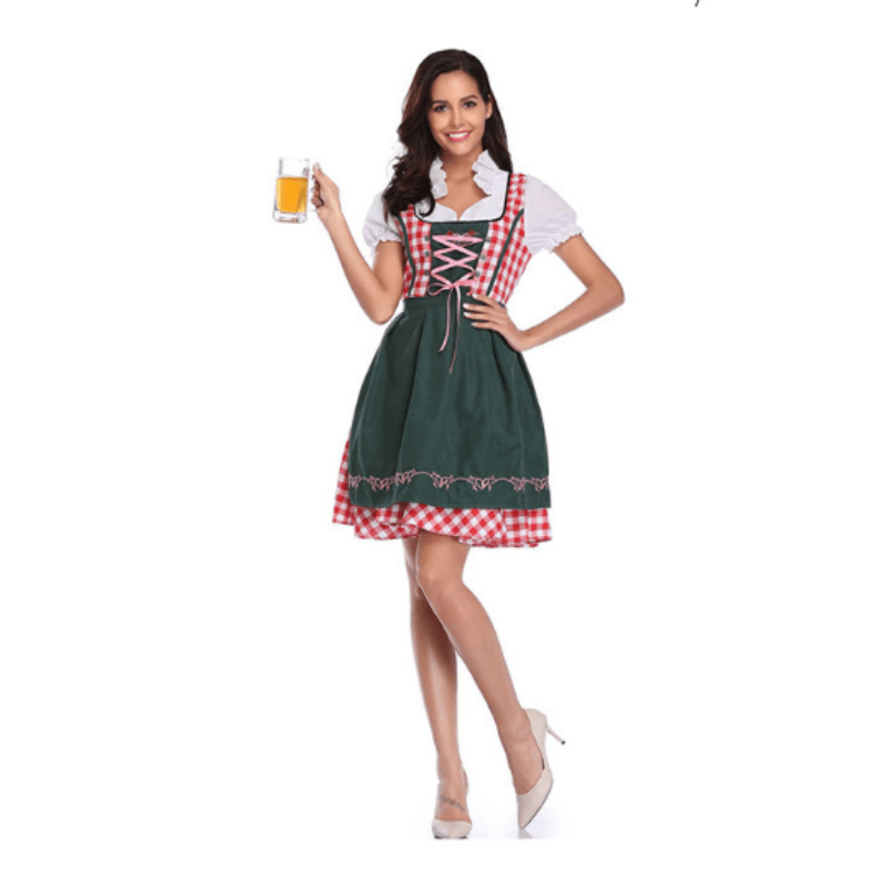 Sukienka Dirndl dla kobiet - Wytrzymała tkanina tradycyjna - Idealna na Oktoberfest - vivano - warszawa