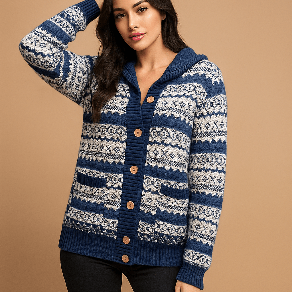 Sweter Kardigan - Miękki Komfort - Dwie Praktyczne Kieszenie - vivano - warszawa