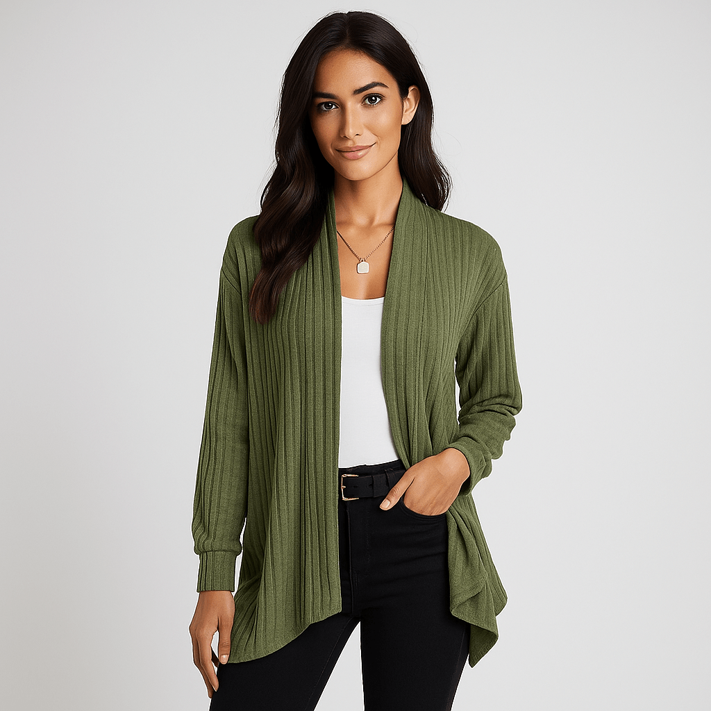 Sweter kardigan - otwarty krój - oddychająca tekstura - lekki komfort - vivano - warszawa