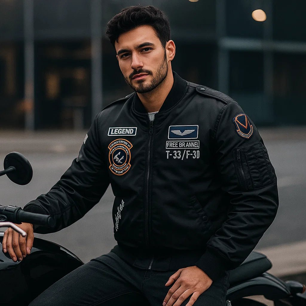 Swobodna kurtka bomber dla mężczyzn - komfortowa - stylowa - wytrzymała - vivano - warszawa