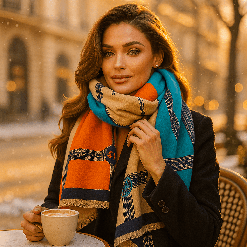 Szalik Kaszmirowy Ruby – Elegancki, Ciepły i Luksusowy