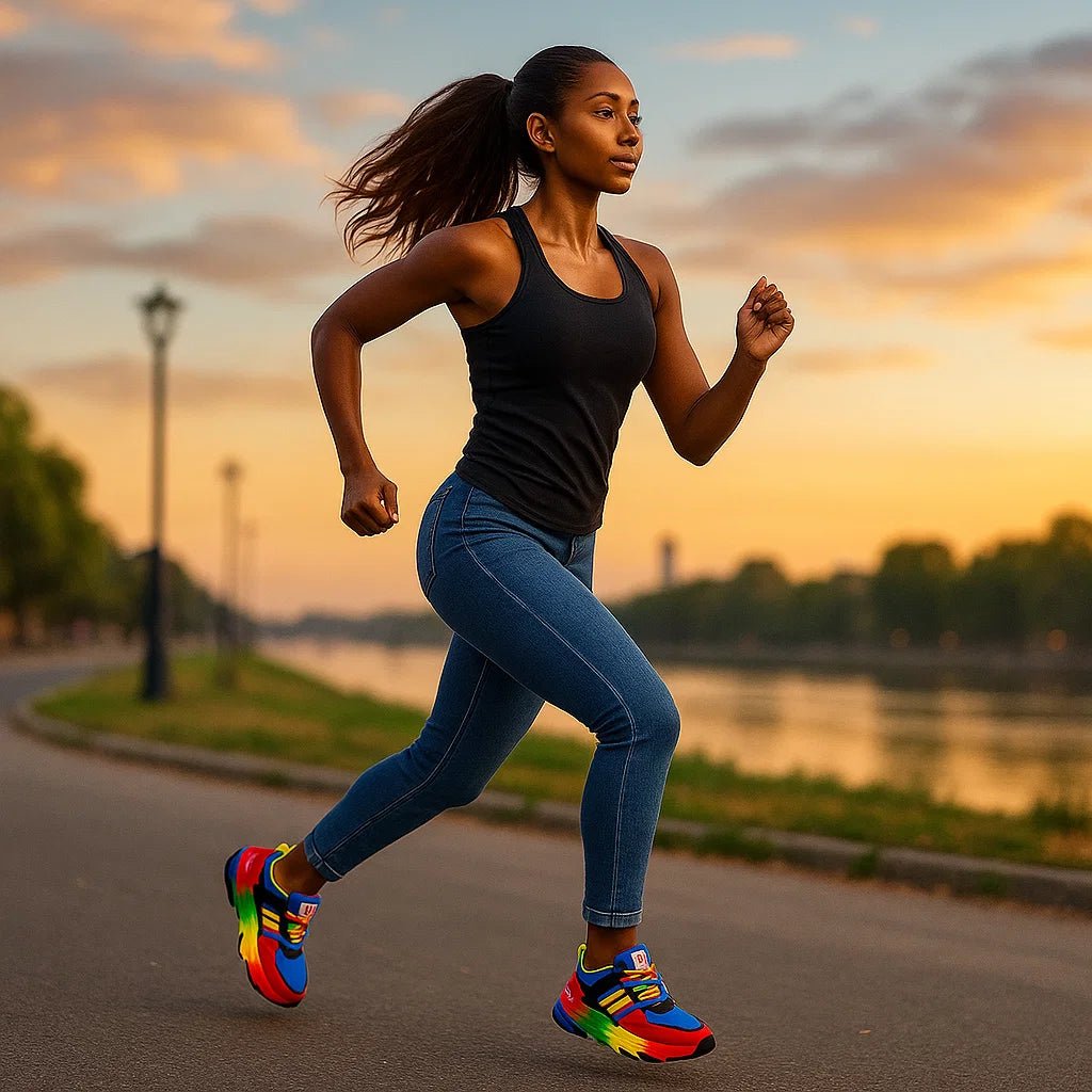 Tęczowe buty ortopedyczne damskie - vivano - warszawa