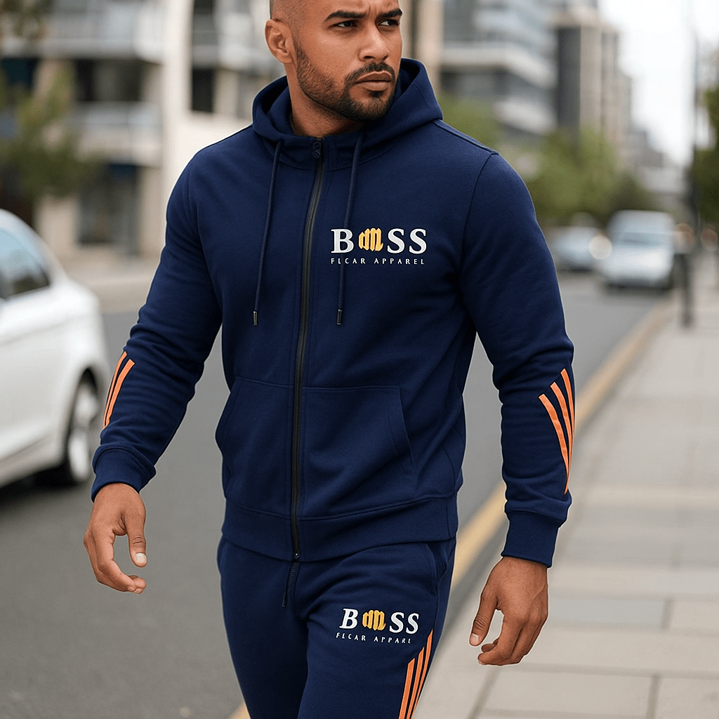 Treningowy zestaw - męski - szybkoschnący - oddychający - dres