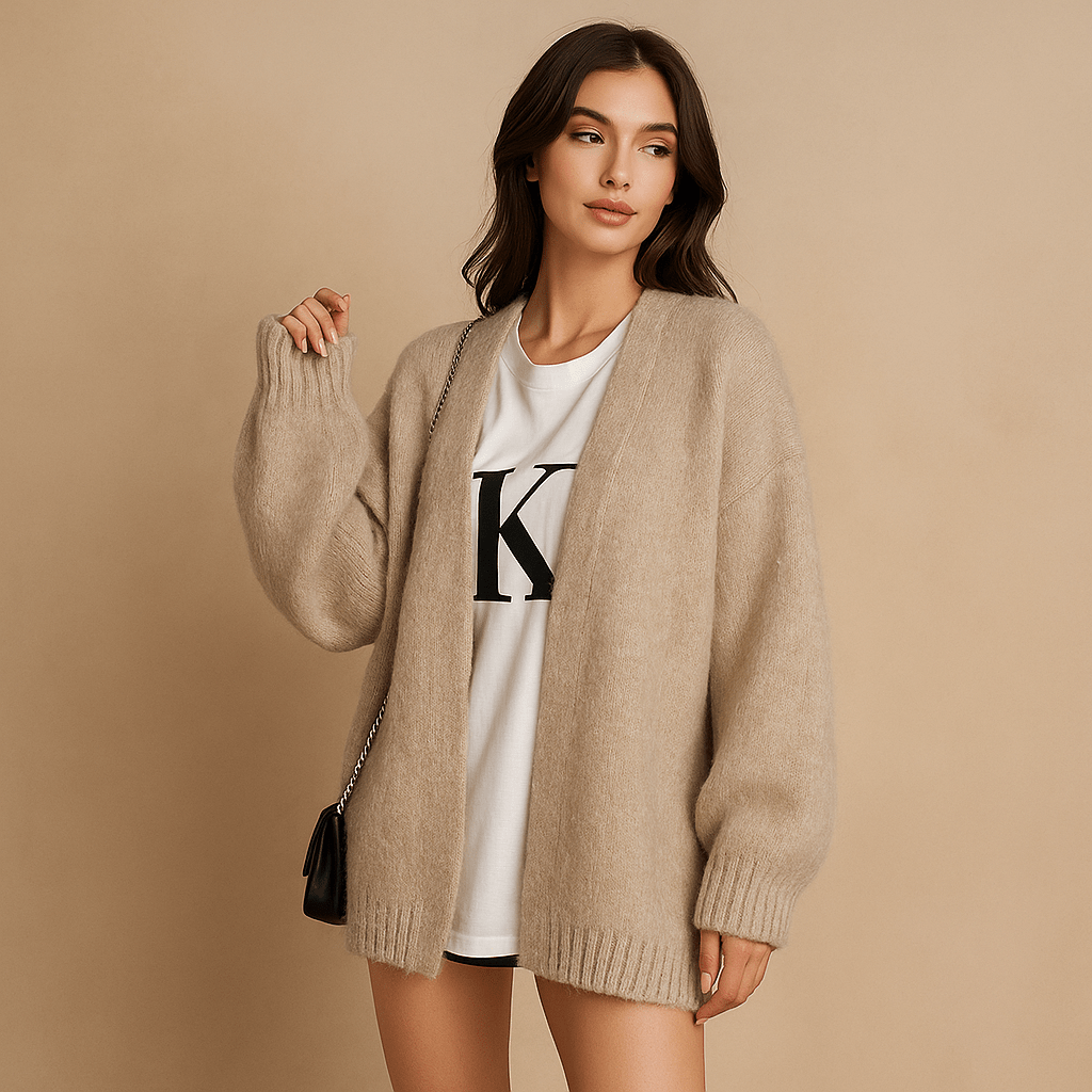 Gruby Kardigan Vintage – Styl i Ciepło na Zimę