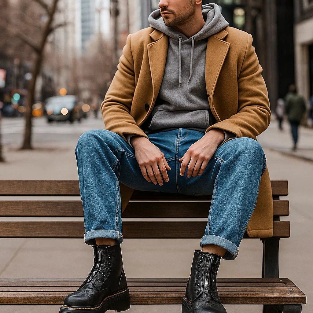 Uniseksowe botki na obcasie SINCAIR – elegancja i komfort - vivano - warszawa