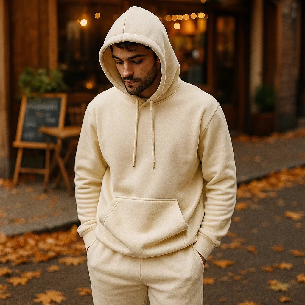 Uniwersalny komplet dresowy - z kapturem - z kieszeniami - unisex