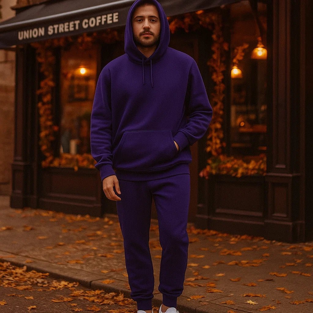 Uniwersalny komplet dresowy - z kapturem - z kieszeniami - unisex