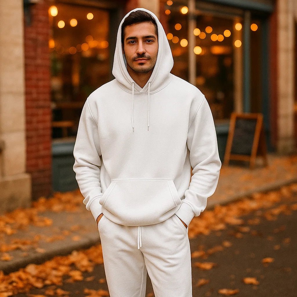 Uniwersalny komplet dresowy - z kapturem - z kieszeniami - unisex