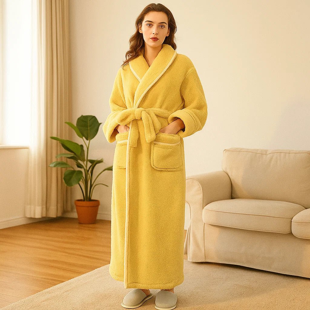 VeluLuxe – Elegancki Szlafrok Flanelowy z Najwyższym Komfortem - vivano - warszawa