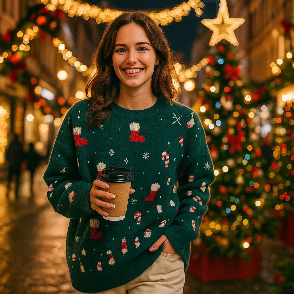 Vivano – Damski Sweter Bożonarodzeniowy
