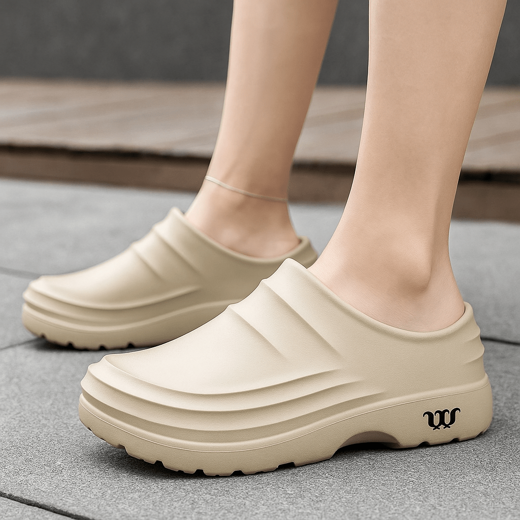 Wodoodporne saboty ortopedyczne dla kobiet - absorpcja wstrząsów - vivano - warszawa