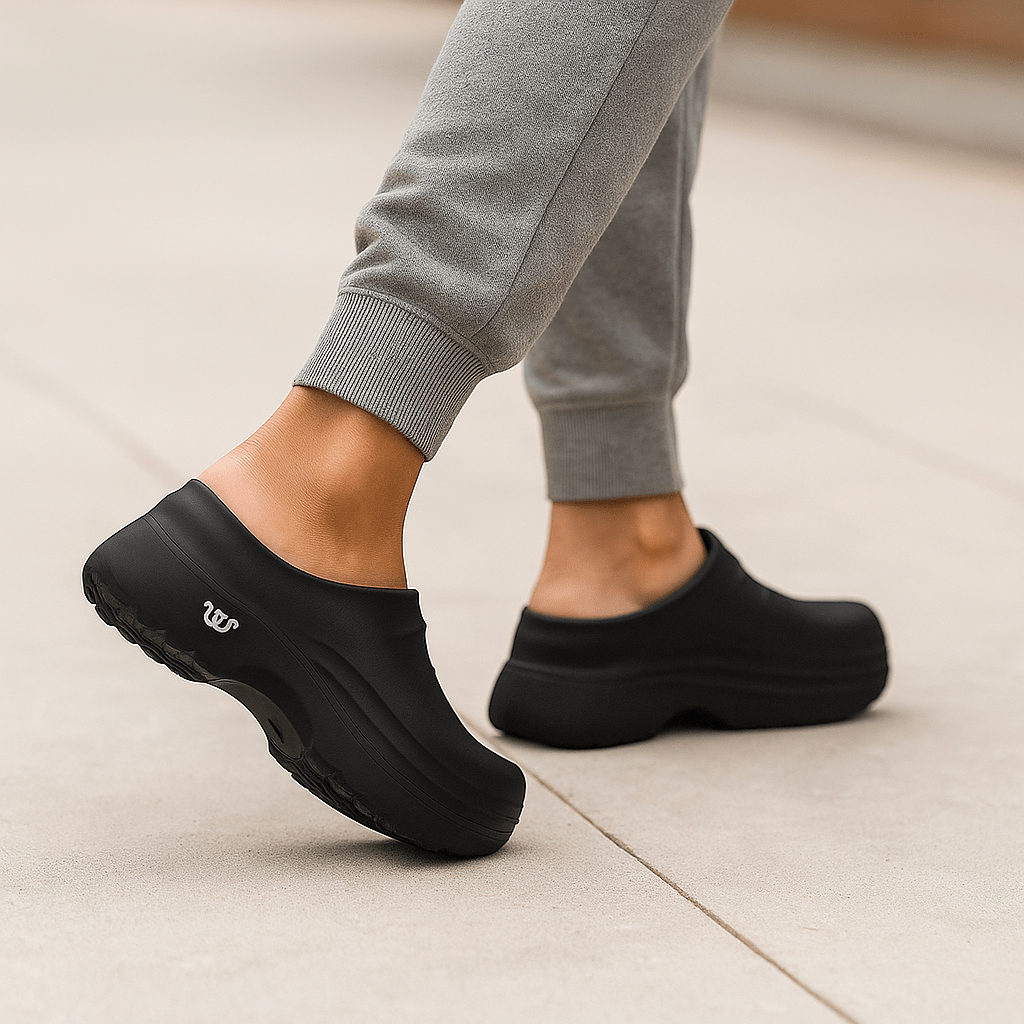 Wodoodporne saboty ortopedyczne dla kobiet - absorpcja wstrząsów - vivano - warszawa