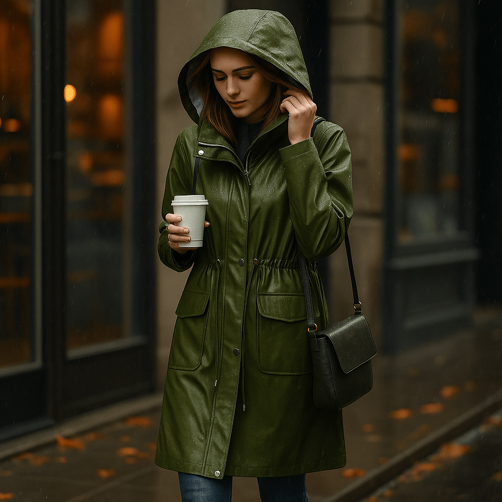 Wodoodporny Trench Coat Damski do Kolan - vivano - warszawa