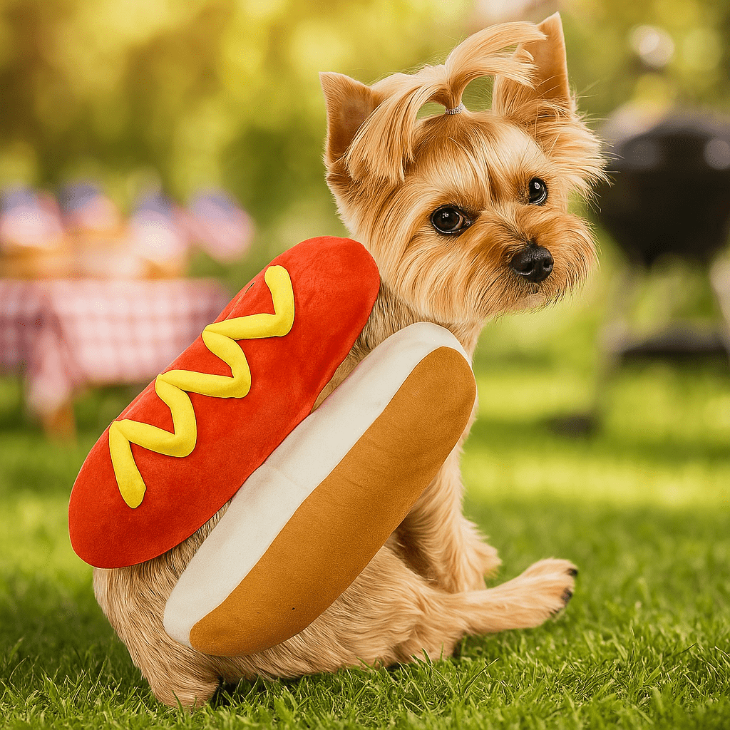 Zabawny Pluszowy Kostium Psa - Hot Dog - Strój Halloween - vivano - warszawa