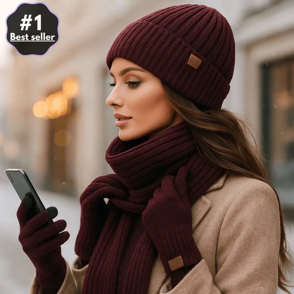 Zestaw Czapka Szalik Rękawiczki – Limitowana Edycja - vivano - warszawa